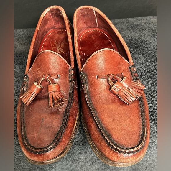 Rancourt & Co. SIZE 9 Brown Leather Penny Loafers Shoes, Handsewn, Made in USA - Picture 5 of 11